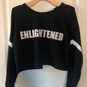 Crop sweater | cute ribbon tie on the back